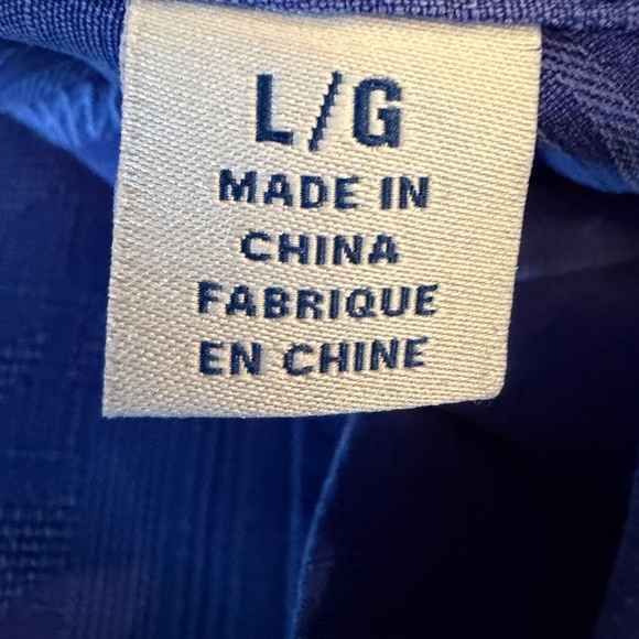 Tommy Bahama Men's Royal Blue Floral Silk Short Sleeve Button Down, Size Lage - Picture 10 of 12